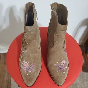 Giannini Bini Western Leather Ankle Boot; Size 6.5.